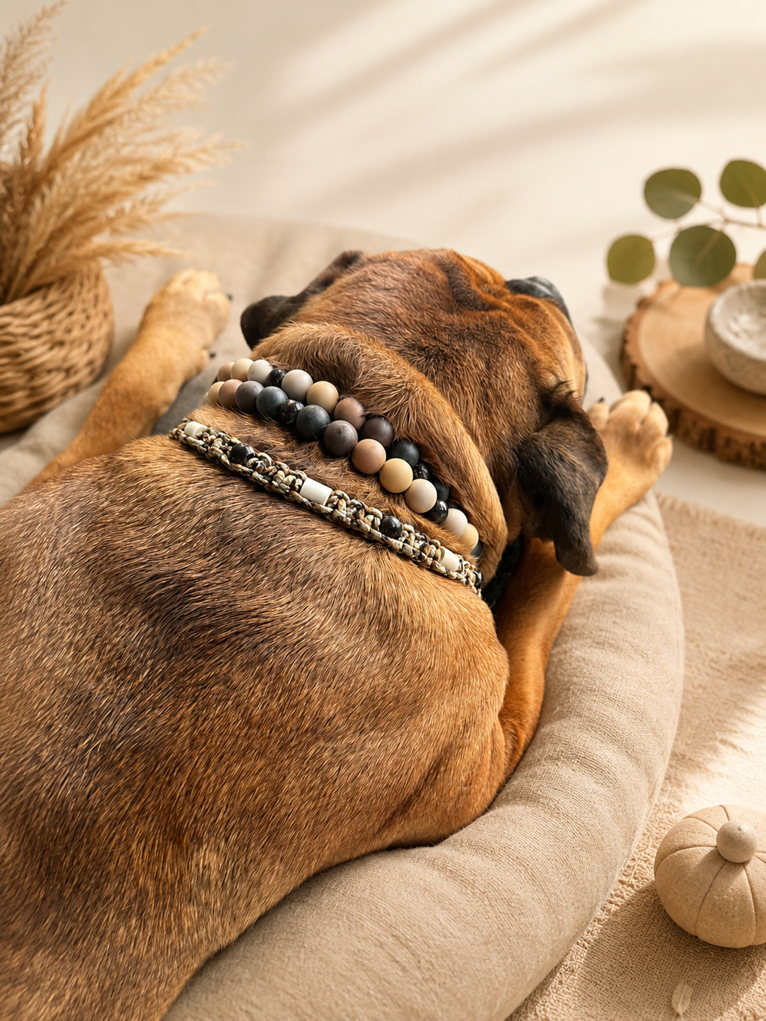 EM Keramik Halsband braun