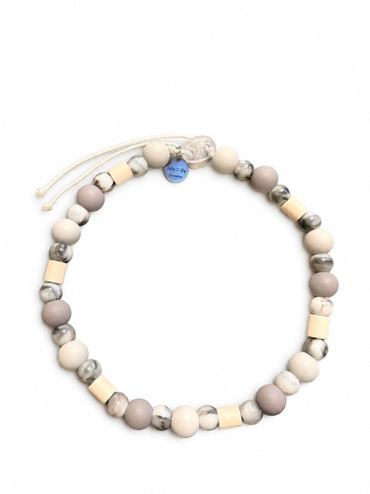 EM-Keramik Halsband Grau-Marmor AlphaDog Accessoires