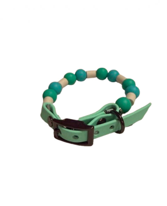 EM-Keramik Halsband Türkis für kleine bis mittelgrosse Hunde