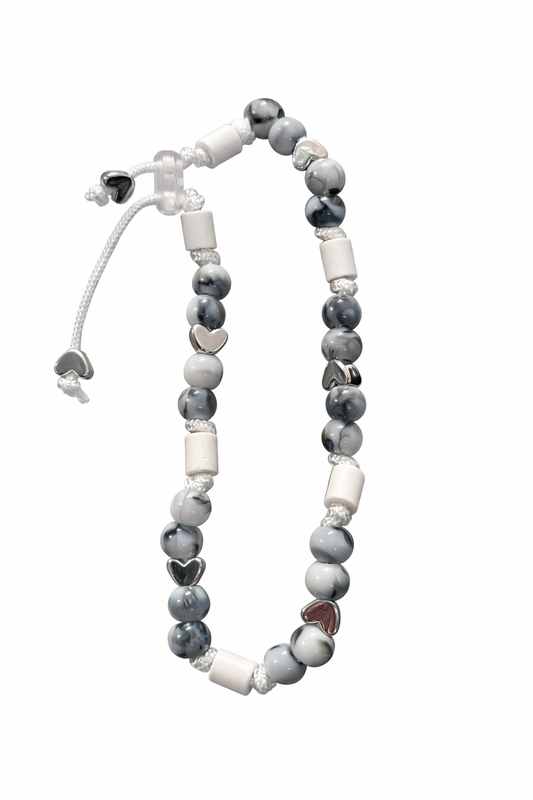 Wau Royale Silver Heart EM-Keramik-Zeckenschutz-Halsband