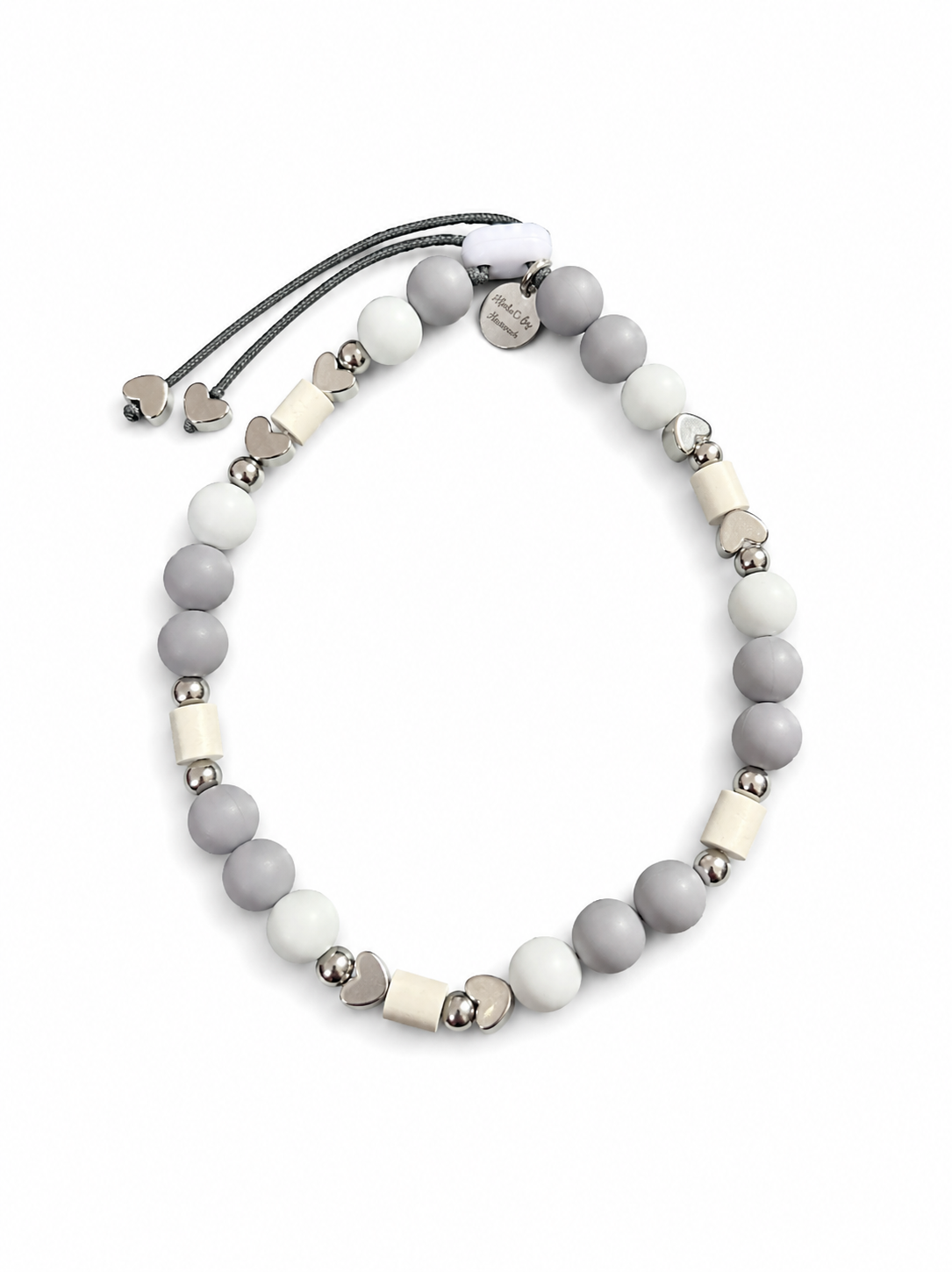 WauRoyale Silver Heart EM-Keramik-Zeckenschutz-Halsband